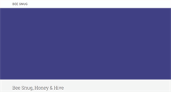 Desktop Screenshot of beesnug.com